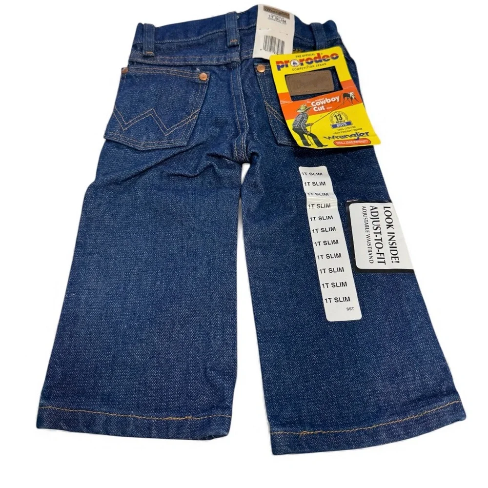 Wrangler Kids Cowboy Cut Denim Jeans Size 1T Slim